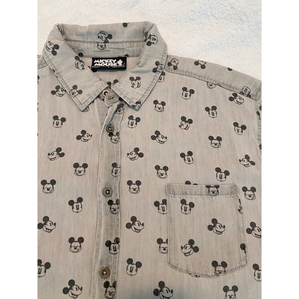 Mickey Mouse Button Up